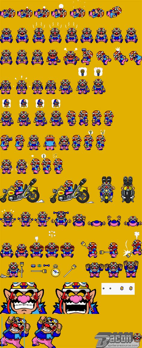 The Spriters Resource Full Sheet View Warioware Twisted Wario