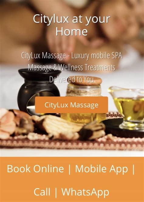 Book Home Massage London Citylux Massages