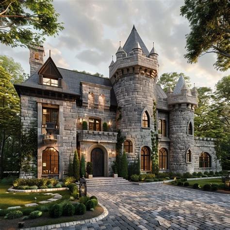 Castle House Design In The Woods