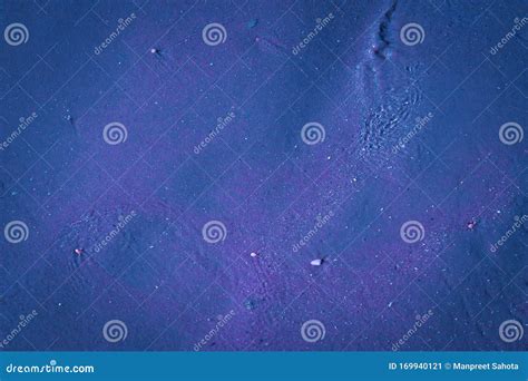 Blue Moonlight Grainy Sand Beach Stock Image - Image of background, tasmania: 169940121