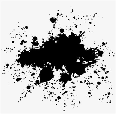 Blood Splatter Transparent Black Background