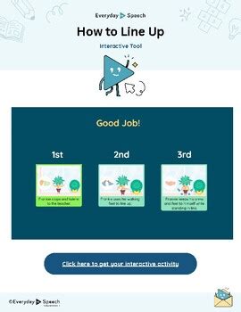 preschool lining  interactive activity  everyday speech