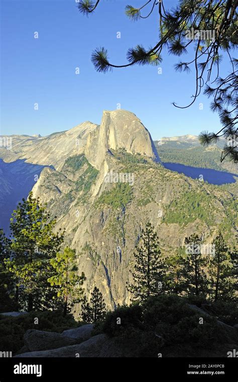 Half Dome Seen From Glacier Point Yosemite National Park Ka Stock