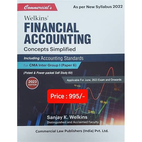 Welkins Financial Accounting Concepts Simplified Including Accounting