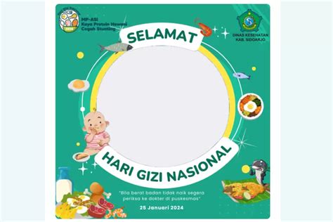 Twibbon Hari Gizi Nasional Januari Terbaru Yuk Pilih Dan