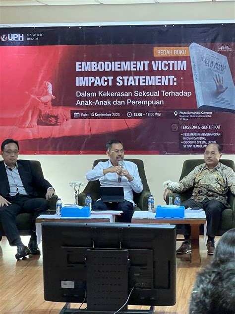 Uph Gelar Seminar Bedah Buku Embodiment Victim Impact Statement