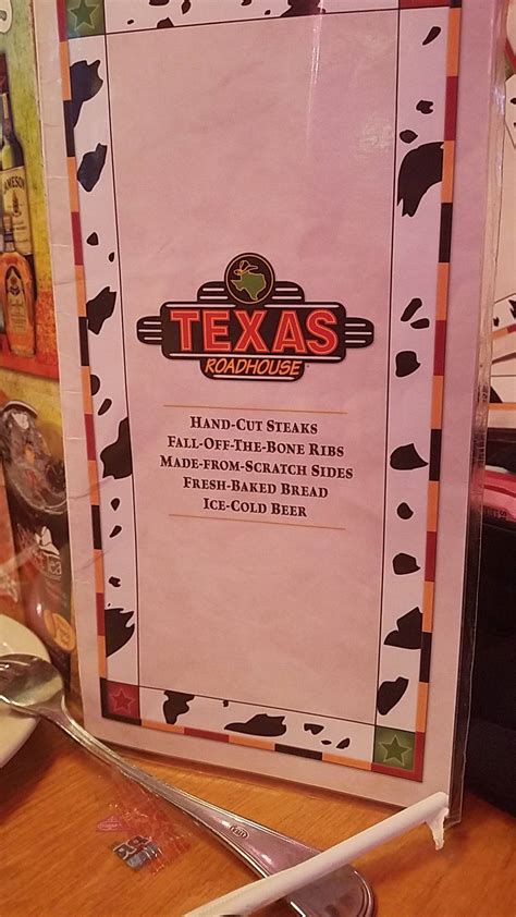 Menu At Texas Roadhouse Bbq Knoxville Turkey Dr