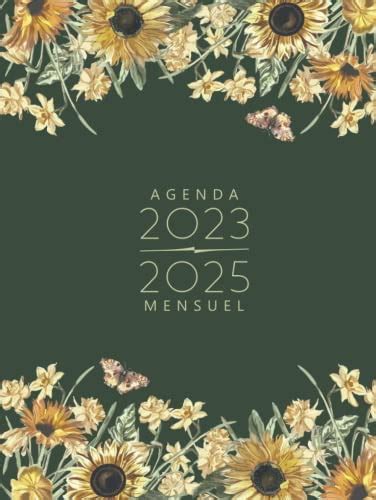 Agenda mensuel 2023 2025 Planificateur mensuel de janvier 2023 à