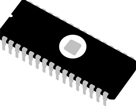 Free Clip Art Eprom Chip Integrated Circuit Memory Ic By Palomaironique