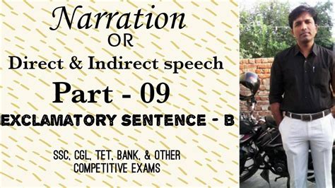 Narration Direct And Indirect Speech Exclamatory Sentence 02