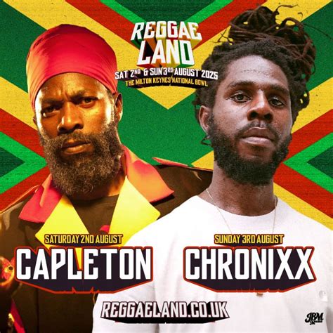 Niji Magazine Chronixx Capleton Reggae Land First Headliners