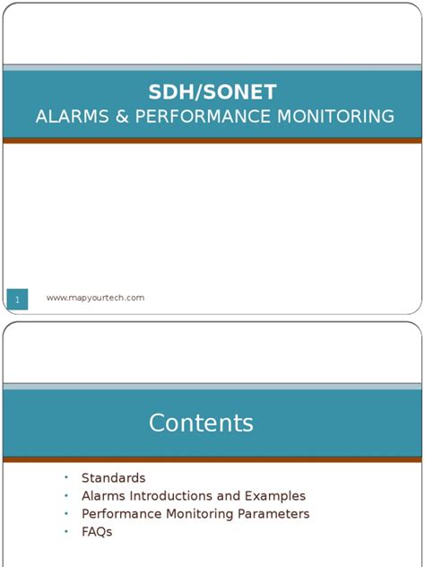 Sdh Alarms Pdf Telecommunications Standards Electrical Engineering