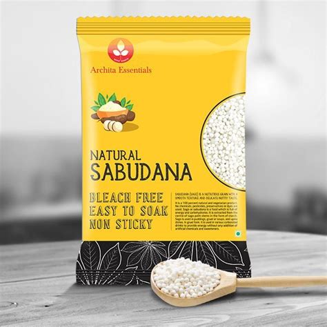 Archita White Natural Sabudana Packaging Size 500g At Rs 60 Packet In