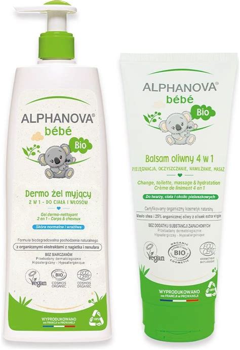 Dermokosmetyk Alphanova Bebe Zestaw Naturalny Dermo El Do Mycia Cia A