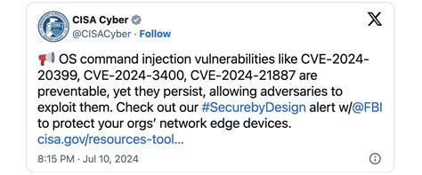 Cisa Urges Devs To Weed Out Os Command Injection Vulnerabilities