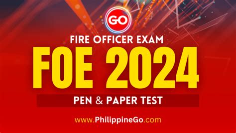 Fire Officer Exam Foe Comprehensive Guide Philippine Go