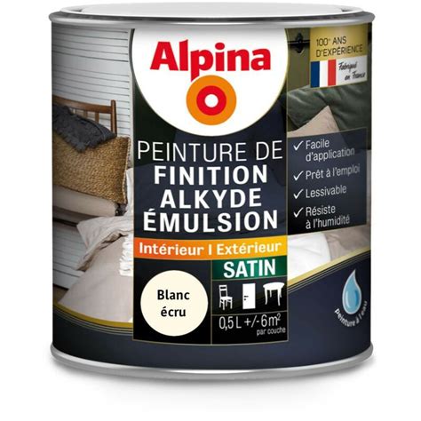 Alpina Peinture Alkyde en Emulsion Bois Multisupports Intérieur