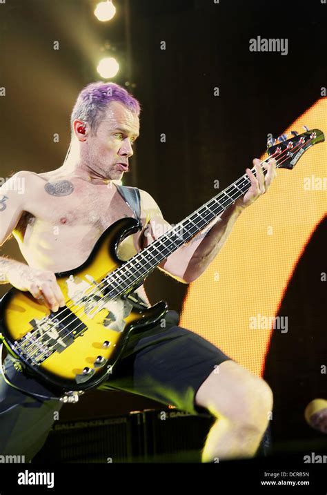 Michael Balzary Aka Flea Of The Red Hot Chili Peppers Performing At Manchester Men Arena