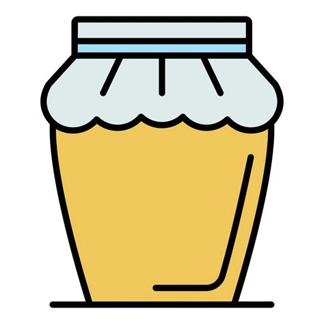 Honey Jar Icon Color Outline Vector 15677986 Vector Art At Vecteezy