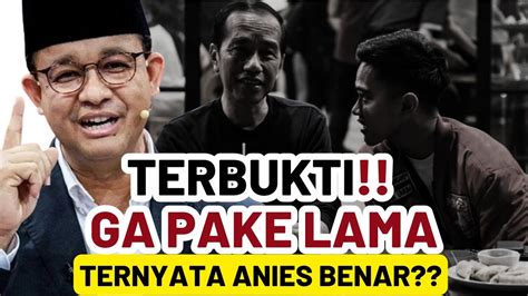 TERBUKTI GA PAKE LAMA ANIES TERNYATA BENAR YouTube