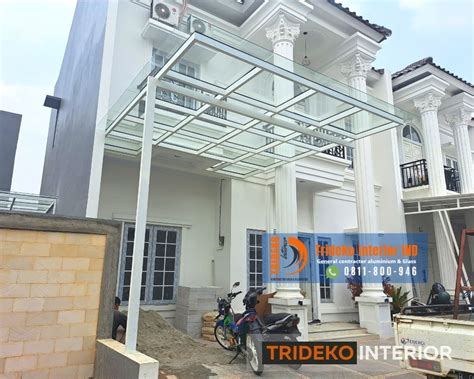 Desain Carport Dengan Atap Kaca Tempered Atap Kaca