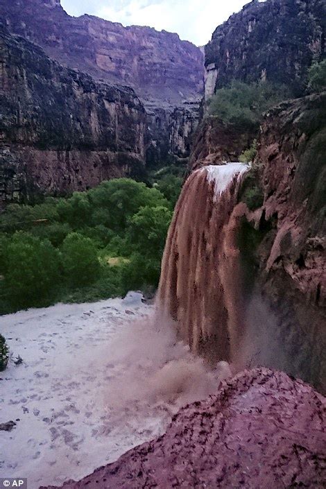 Flooding Forces 200 Evacuations Near Grand Canyon Waterfalls Daily