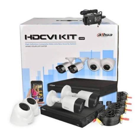 DAHUA 4 CAMERA KIT 1080P HDCVI SECURITY SYSTEM COPPER KIT 4 CHANNEL