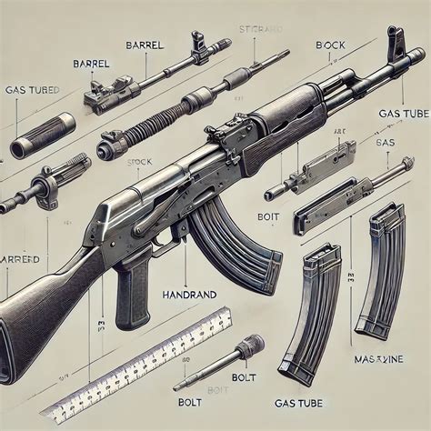 АК 47 Чертежи с Размерами и Основные Технические Характеристики