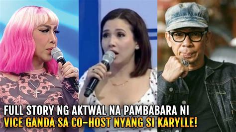 Full Story Ng Aktwal Na Pamamahiya Ni Vice Ganda Kay Karylle Nasangkot