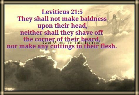 Leviticus 215 They Shall Not Make Baldness Upon Their Head Neither