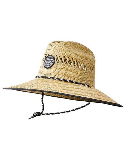 Rip Curl Logo Straw Hat Natural Caps Snowleader