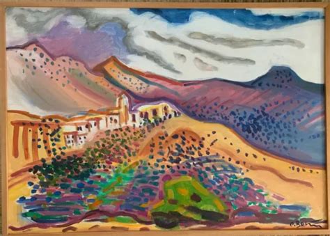 Claude Bonin Pissarro Hst Rare Peinture Paysage Fauviste