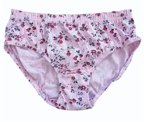 Cotton Light Pink Printed Bikini Panty At Piece In New Delhi ID