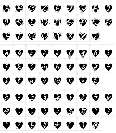 Heart Font Copy And Paste