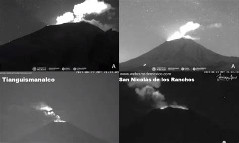 En Vivo Esta Es La Actividad Del Volc N Popocat Petl La Noche De Este