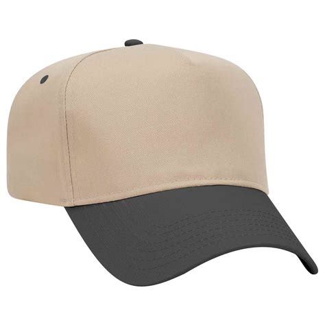 OTTO CAP 5 Panel Mid Profile Cotton Blend Twill Pro Stitch Baseball Cap