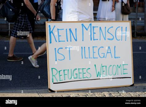 Wien Österreich 31 August 2015 Demonstration Mensch Sein In