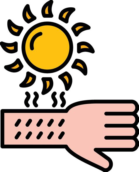 Sunburn Vector Icon Vector Art At Vecteezy