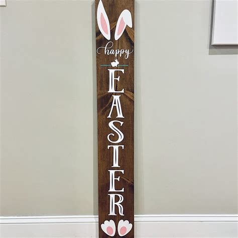 Happy Easter Wooden Sign Bay And Birch Designs Llc