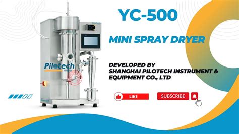 How To Operate Pilotech Yc Mini Spray Dryer Youtube