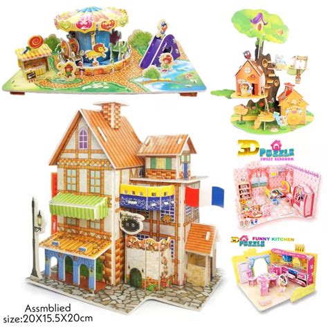 Large jigsaw 3D puzzle children's educational DIY toys 3D three ...