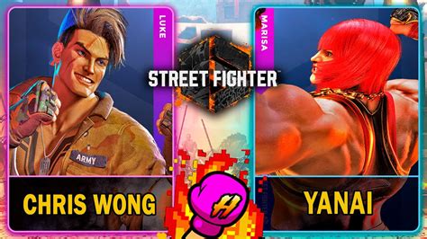 Street Fighter 6 Chris Wong LUKE VS Yanai MARISA スト6 SF6