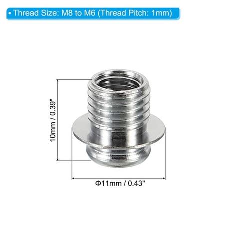 3pcs Thread Reducing Nut M10 Male To M8 Female Gooseneck Hose Adapter