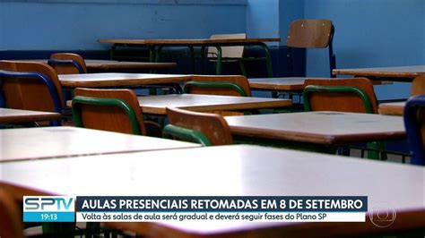 Aulas presenciais serão retomadas em 8 de setembro nas escolas de SP