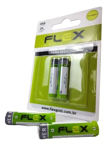 Pilha Alcalina Aaa Flex Gold Full Power Blister Unidades Mercadolivre