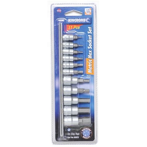 Kincrome 11 Piece 14 And 38 Drive Metric Hex Socket Set Bunnings