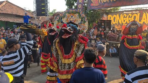 Tari Rampokan Singo Barong Jaranan RONGGOLAWE Live Nyadran Tempel