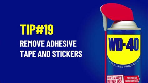 How To Remove Adhesive Tape And Stickers Using Wd 40 Multi Use Product