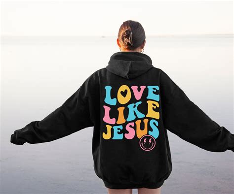 Love Like Jesus Hoodie Trendy Aesthetic Hoodie Christian Etsy