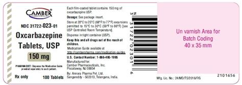 Oxcarbazepine: Package Insert / Prescribing Information